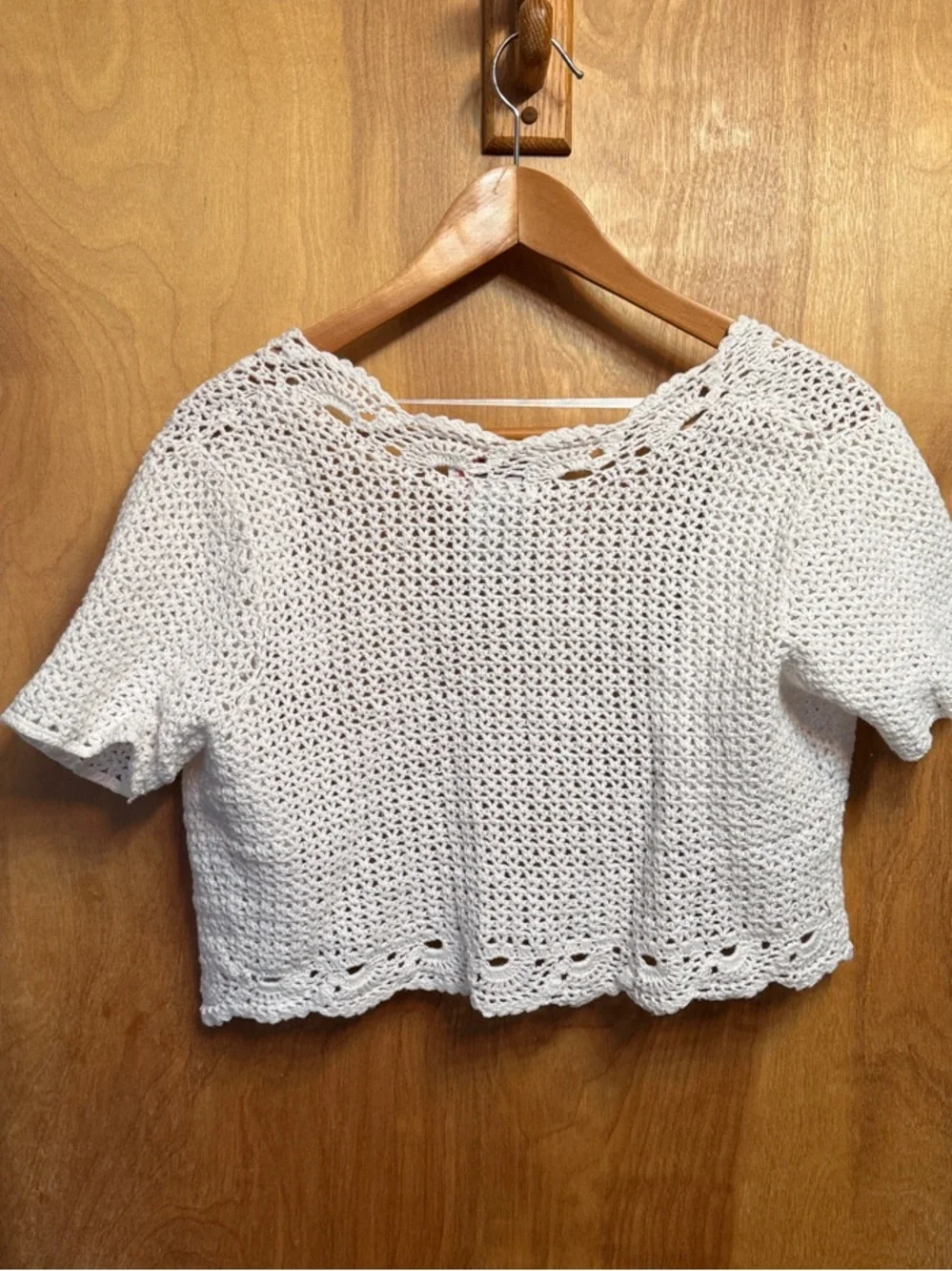 White Knit Short Sleeve Bolero Cardigan - Picture 3 of 3
